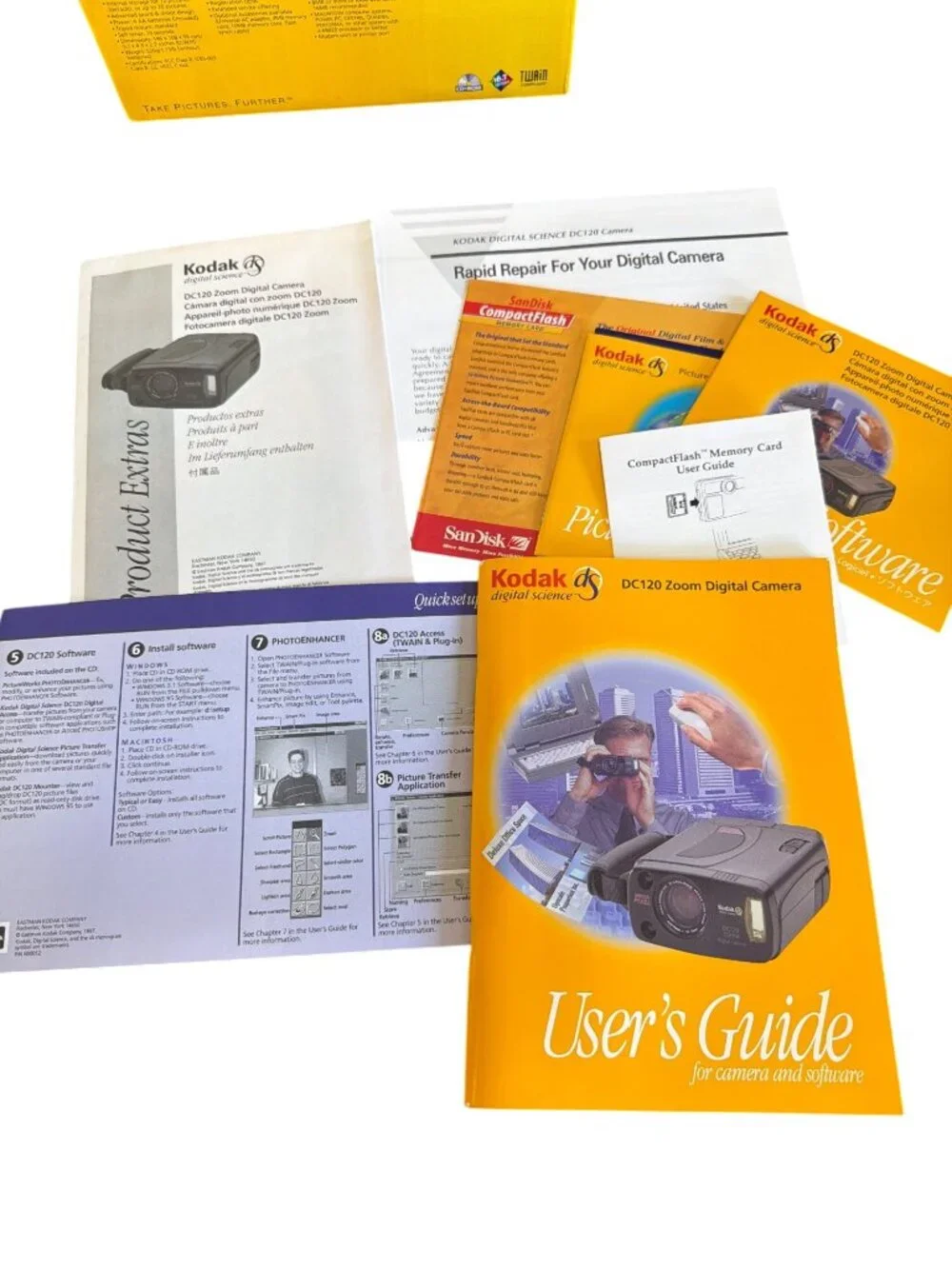 Kodak DC120 Zoom Digital Camera 1.2 Megapixels With Box & Software Included